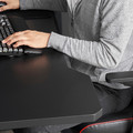 UPPSPEL / MATCHSPEL Gaming desk and chair, black