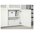 BESTÅ Storage combination w glass doors, Hanviken/Sindvik white, clear glass, 120x40x192 cm