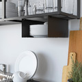 ENHET Wall storage combination, anthracite, white, 121.5x63.5x222 cm