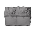 LEANDER Sheet for Junior cot, 2 pcs, cool grey