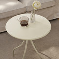 TÅNEBRO Side table, light grey-beige, 46 cm