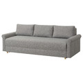 DÅNHULT 3-seat sofa-bed, grey