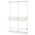 BOAXEL Wardrobe combination, white, 125x40x201 cm