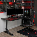UPPSPEL / MATCHSPEL Gaming desk and chair, black