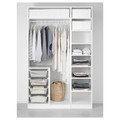 PAX Wardrobe, white, Forsand white, 150x60x236 cm