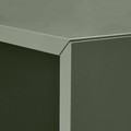 EKET Wall cabinet with glass door, grey-green, 35x25x35 cm