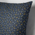 SVÄRDTÅG Cushion cover, dark blue/floral pattern, 50x50 cm