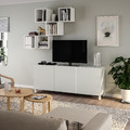 BESTÅ / EKET TV/storage combination, white/Lappviken/Stubbarp, 180x42x220 cm