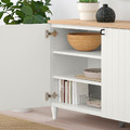 BESTÅ Storage combination with doors, white, Sutterviken/Kabbarp white, 120x42x76 cm