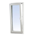 Tilt and Turn Window PVC Triple-Pane 865 x 2095 mm, left, white