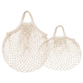 KUNGSFORS Mesh bag, set of 2, natural