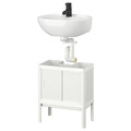 LILLTJÄRN / SKATSJÖN Wash-basin base cabinet w 2 doors, white, 45x35 cm