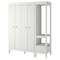 IDANÄS Wardrobe combination, white, 180x59x211 cm