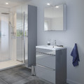 GoodHome Bathroom Mirror Cabinet Imandra 60 x 90 x 36 cm, grey