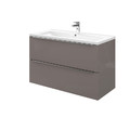 Wall-mounted Basin Cabinet GoodHome Imandra 100cm, grey