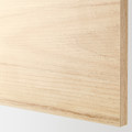 METOD Wall cabinet horizontal w 2 doors, white/Askersund light ash effect, 60x80 cm