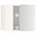 METOD Corner wall cabinet with carousel, white, Veddinge white, 68x60 cm