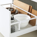 METOD / MAXIMERA Base cb 2 fronts/2 high drawers, white/Veddinge grey, 80x60 cm