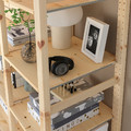 IVAR 2 sections/shelves, pine, 134x50x226 cm