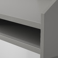 HAUGA Desk, grey, 100x84 cm