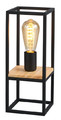 Table Lamp Libertad 1 x E27, black-wood