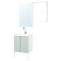 ENHET Bathroom, white/pale grey-green, 64x43x87 cm