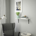 BERGSHULT / KROKSHULT Wall shelf, white, anthracite, 80x20 cm