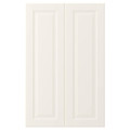 BODBYN 2-p door f corner base cabinet set, off-white, 25x80 cm