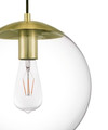 GoodHome Pendant Lamp Dacite E27, brass