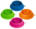 Dog Bowl Slow Food Size 1 - 21.5x5.5cm, assorted colours