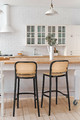 Bar Stool with Backrest Antonio, black