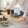 GRÅMÖRT Tray, bamboo, 71x27 cm