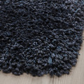 VOLLERSLEV Rug, high pile, dark blue, 133x195 cm