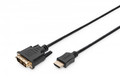 Digitus HDMI 1.3 Cable HDMI A/DVI-D(18+1) M/M 2m