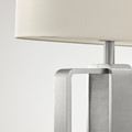 UPPVIND Table lamp, nickel-plated, white, 47 cm