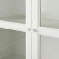 BILLY / OXBERG Bookcase with glass-doors, white/glass, 80x42x202 cm