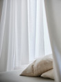 GUNNLAUG Sound absorbing curtain, white, 145x300 cm