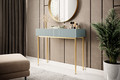 Modern Console Table Dresser Dressing Table Nicole, sage, gold legs