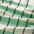 GLANSHAGTORN Curtain, 1 piece, green white/black, 300x250 cm