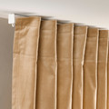 SANELA Curtains, 1 pair, beige, 140x300 cm