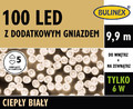 LED Lighting Chain 100 LED 9.9 m, indoor/outdoor, warm white