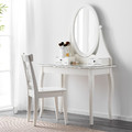 HEMNES Dressing table with mirror, white