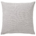 SANDTRAV Cushion, grey/white, 45x45 cm