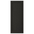 LERHYTTAN Door, black stained, 40x100 cm