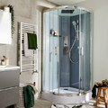 GoodHome Hydromassage Shower Cabin Beloya 90 cm, chrome