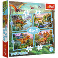 Trefl Children's Puzzle Unique Dinosaurs 4in1 3+