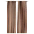 TIBAST Room darkening curtains, 1 pair, dark red, 145x300 cm