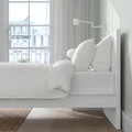 MALM Bed frame, high, white/Lönset, 120x200 cm