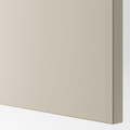 BESTÅ Wall-mounted cabinet combination, black-brown/Lappviken light grey-beige, 180x42x64 cm