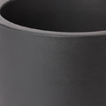 Plant Pot with Saucer GoodHome 12 cm, black